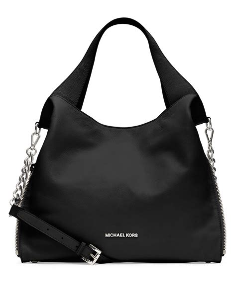 michael kors devon cross body bag black|michael kors black hand bag.